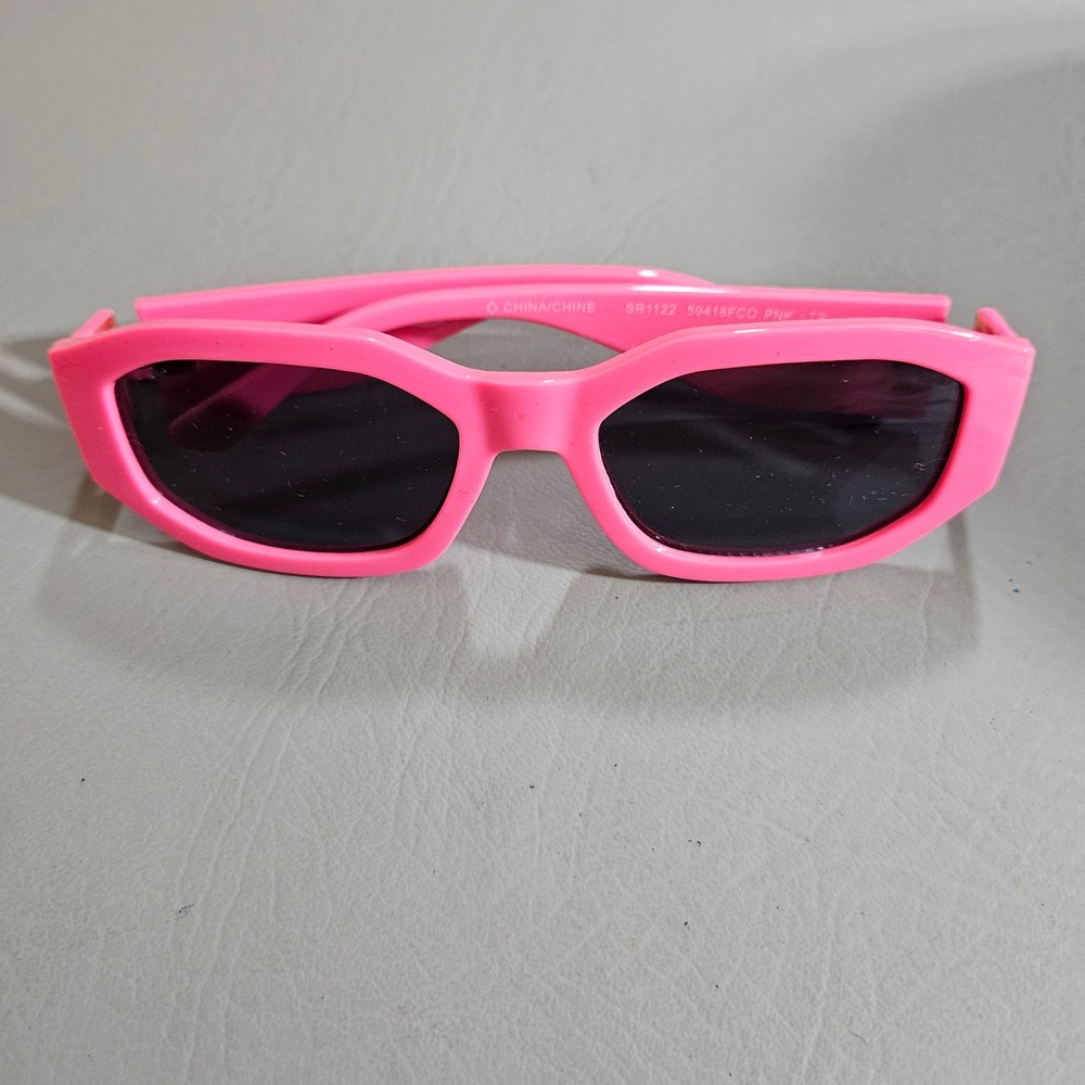 Frye and Co Hot Pink Rectangular Sunglasses